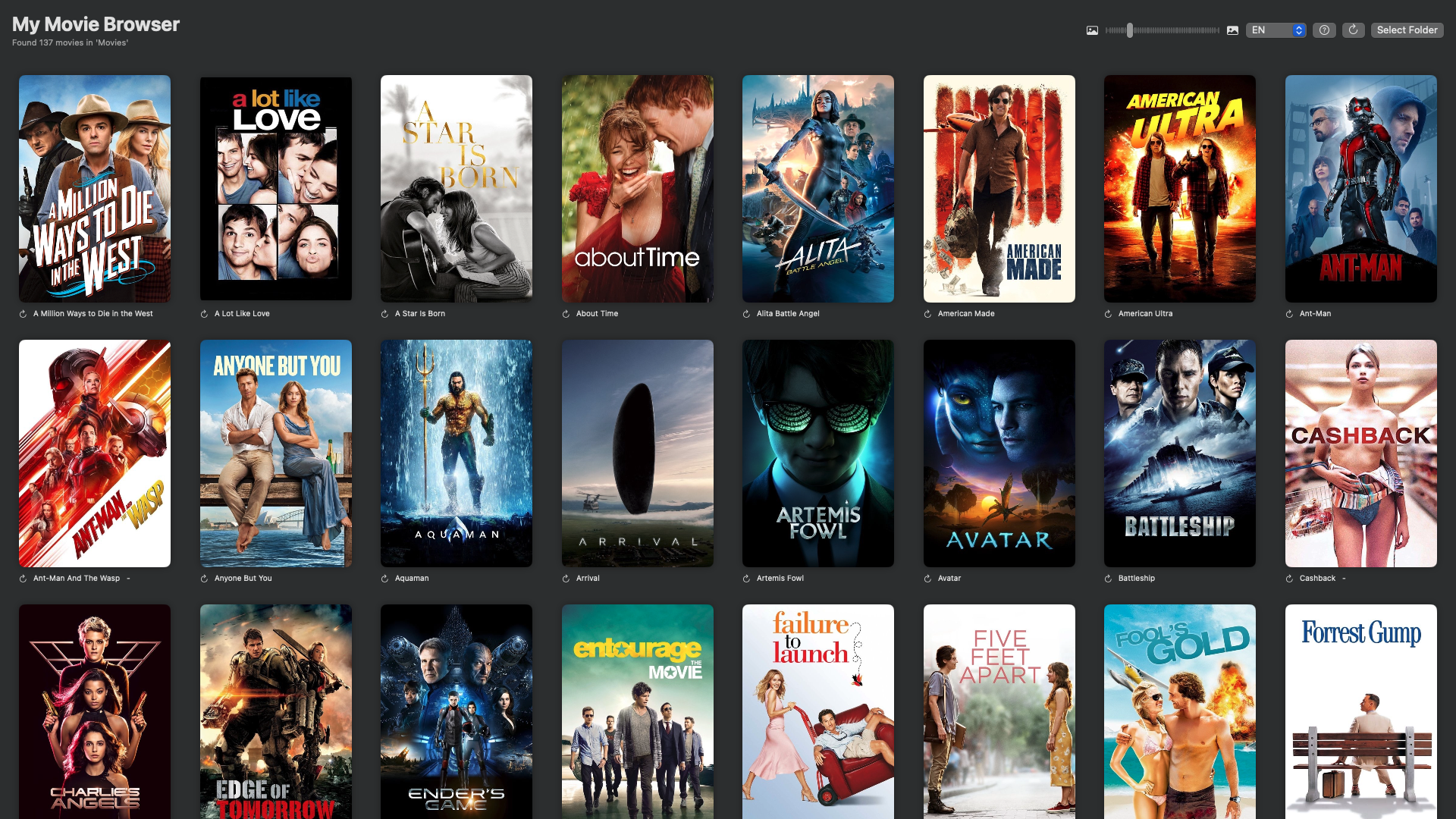 Movie Browser App Interface